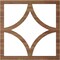 Ekena Millwork Statesman Wood Fretwork Pierced Ceiling Medallion, Walnut, 18"OD x 11 1/2"ID x 1/4"T CMWP18X18X0250STWA - alternate 2